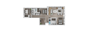The Beijing Floor Plan at Century Cedar Hill, Cedar Hill, TX 75104